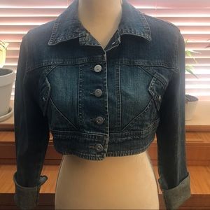 MISS LILI DENIM CROPPED JACKET